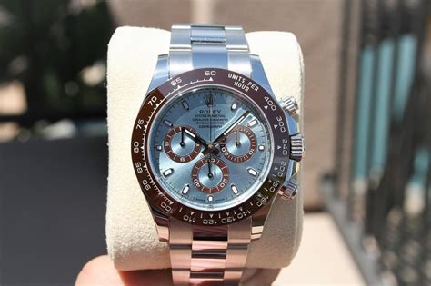 rolex daytona brown ceramic bezel|rolex daytona blue dial.